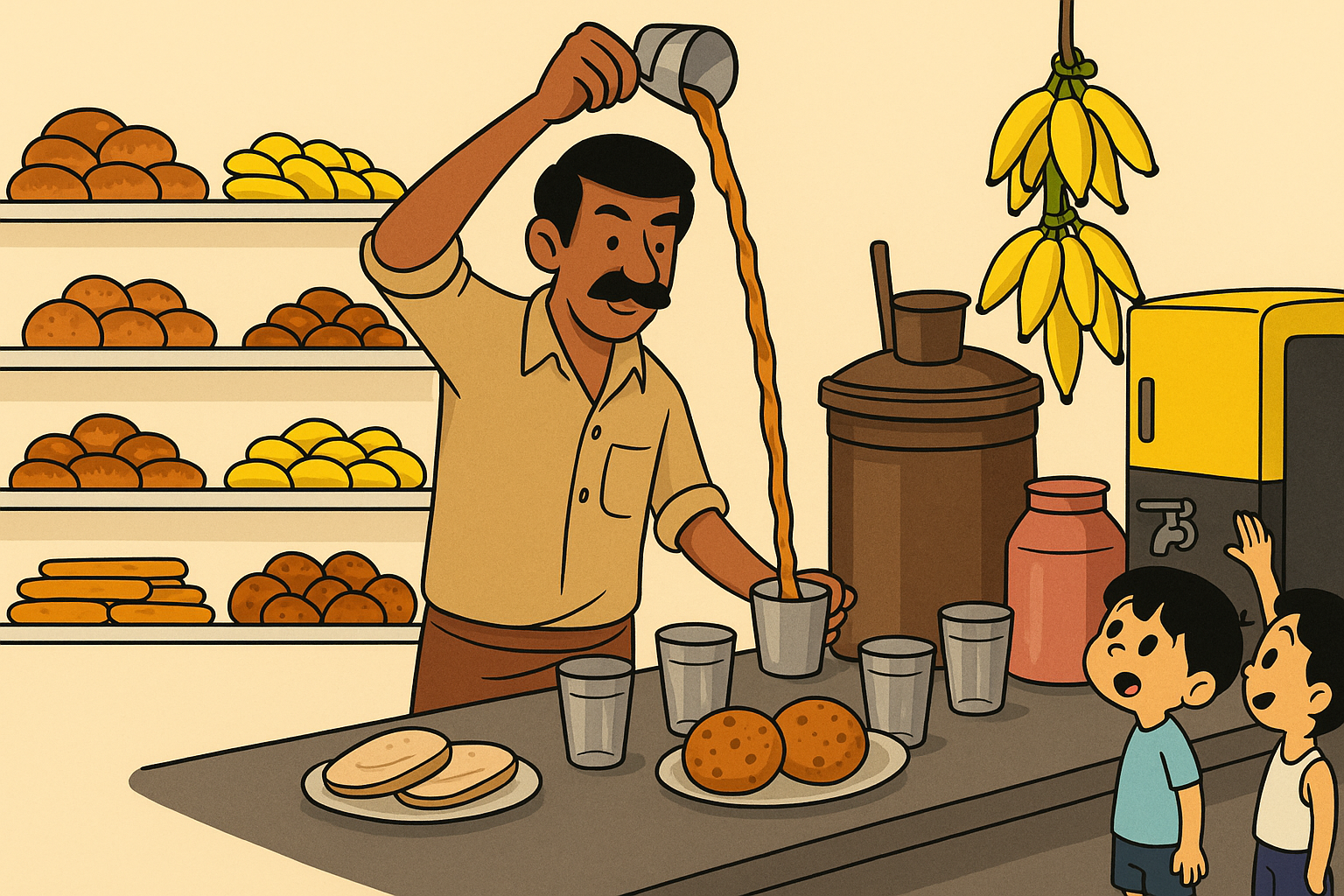 Chaya Kada tea stall artwork